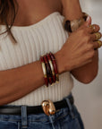 Bracelet Ambre bordeaux