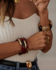 Bracelet Ambre bordeaux