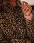 Veste Nélie matelassée leopard