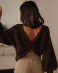 Pull Oria marron