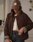 Veste May matelassée marron