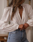 Blouse Léane blanche