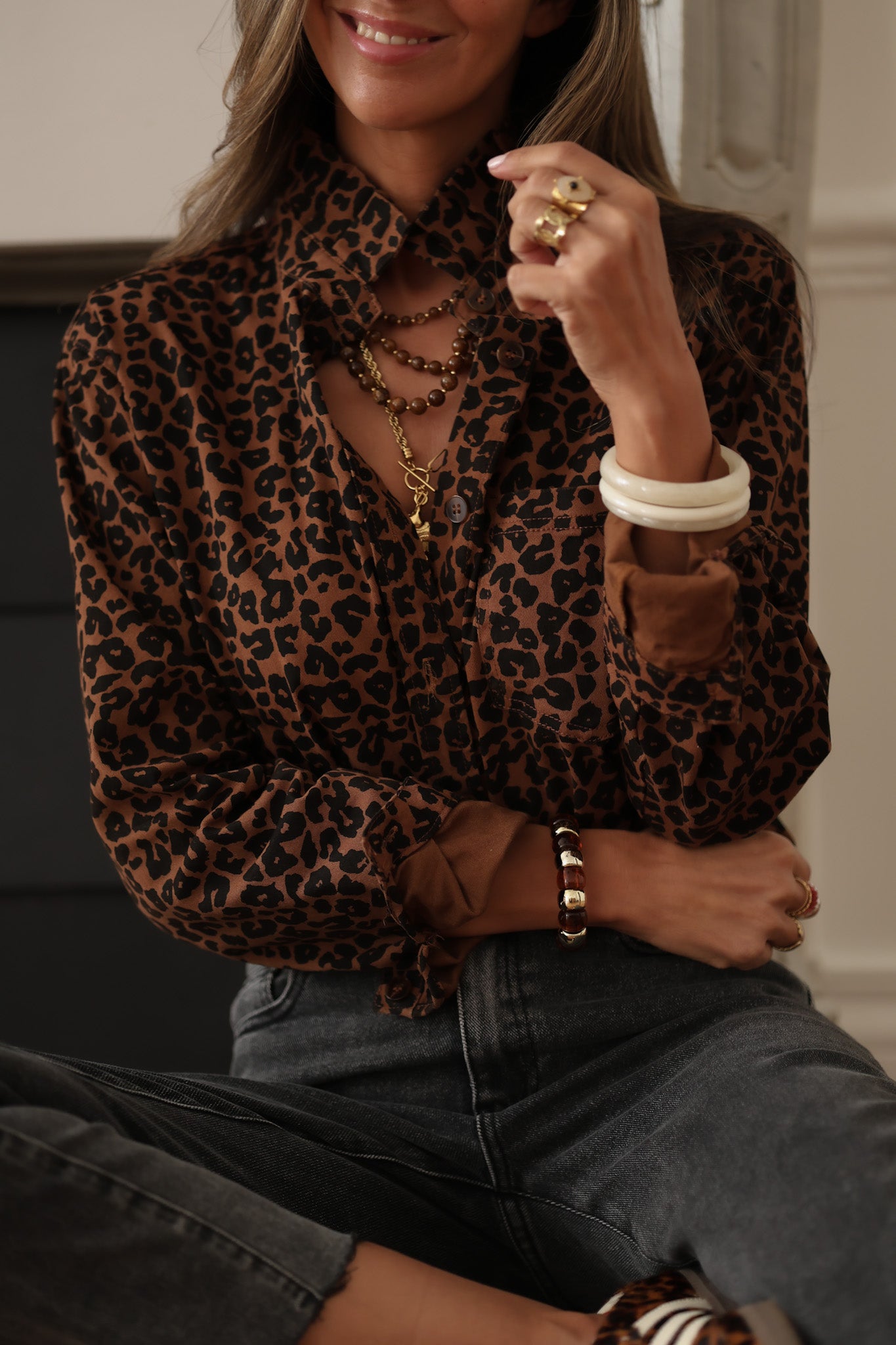 Chemise Ava léopard