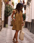Robe Anja vert olive