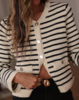 Gilet Garance marinière