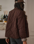Veste May matelassée marron