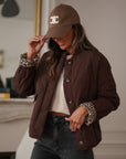 Veste May matelassée marron