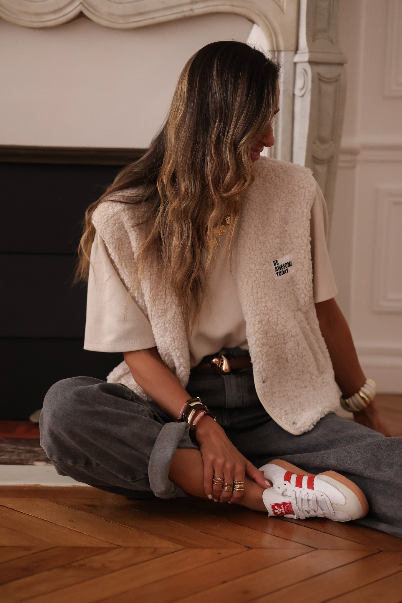 Gilet Swann écru