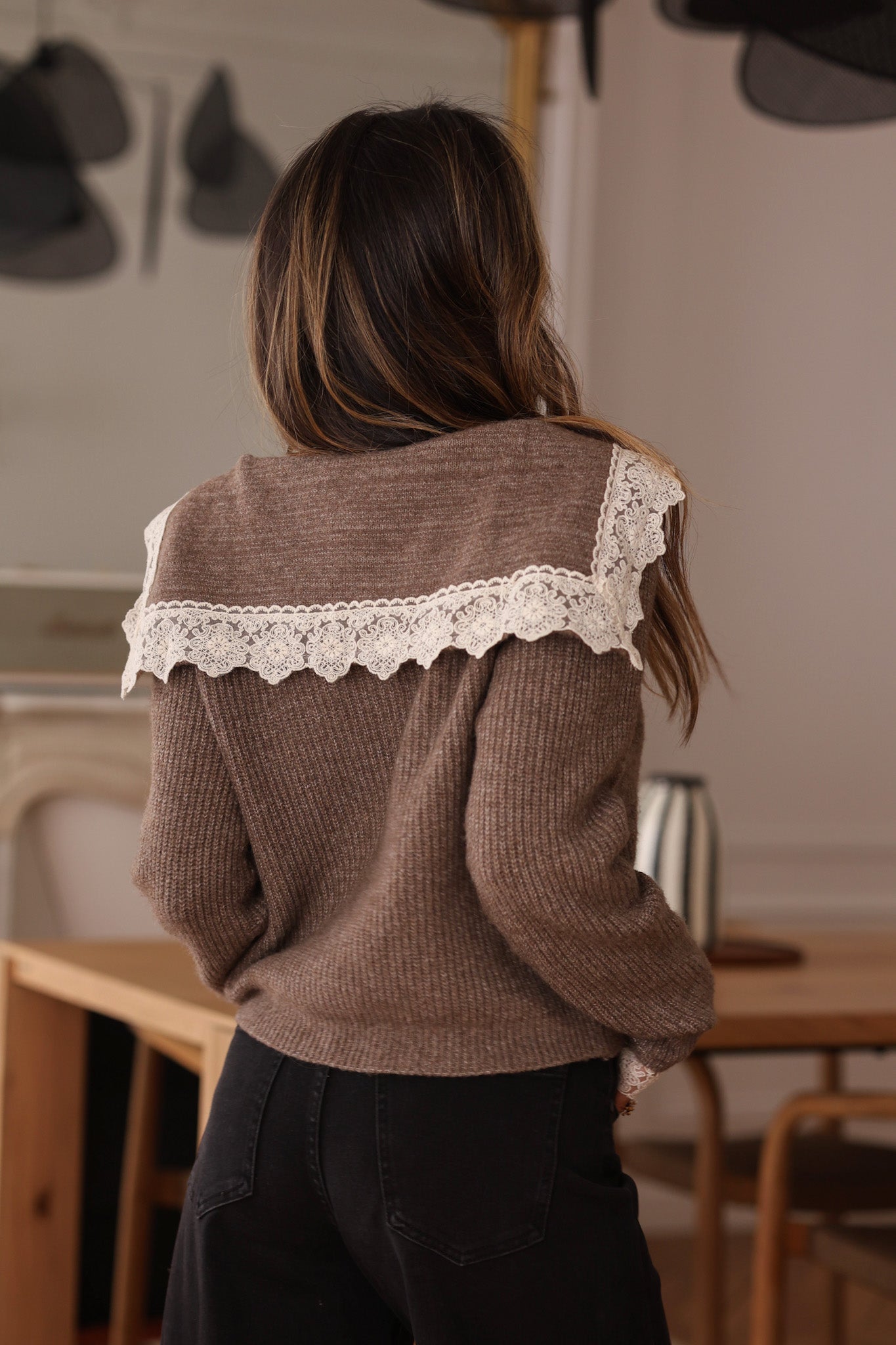 Gilet Capucine taupe
