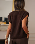 Gilet sans manches Noa marron