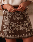 Jupe-short Ysée chocolat