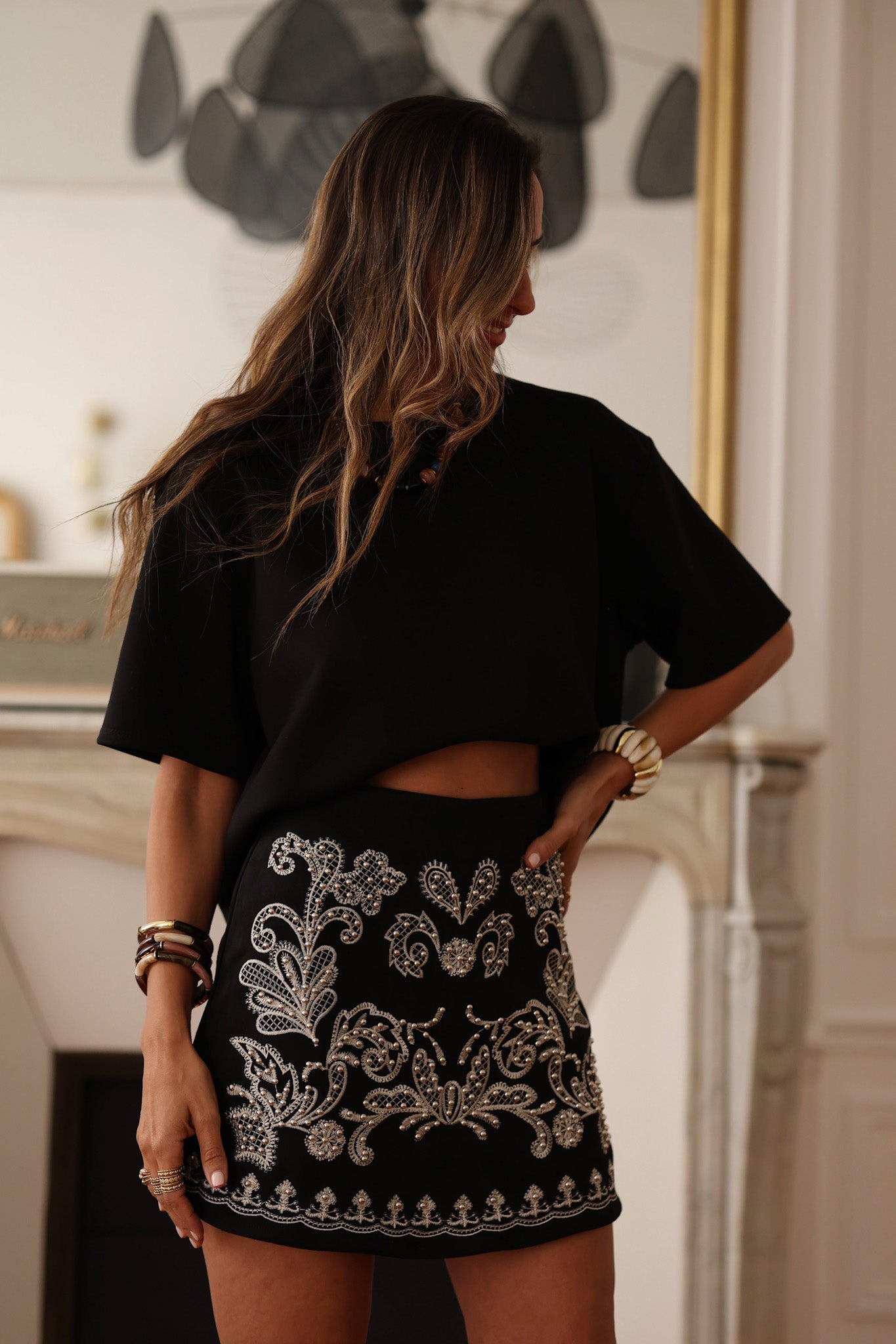 Jupe-short Ysée noire