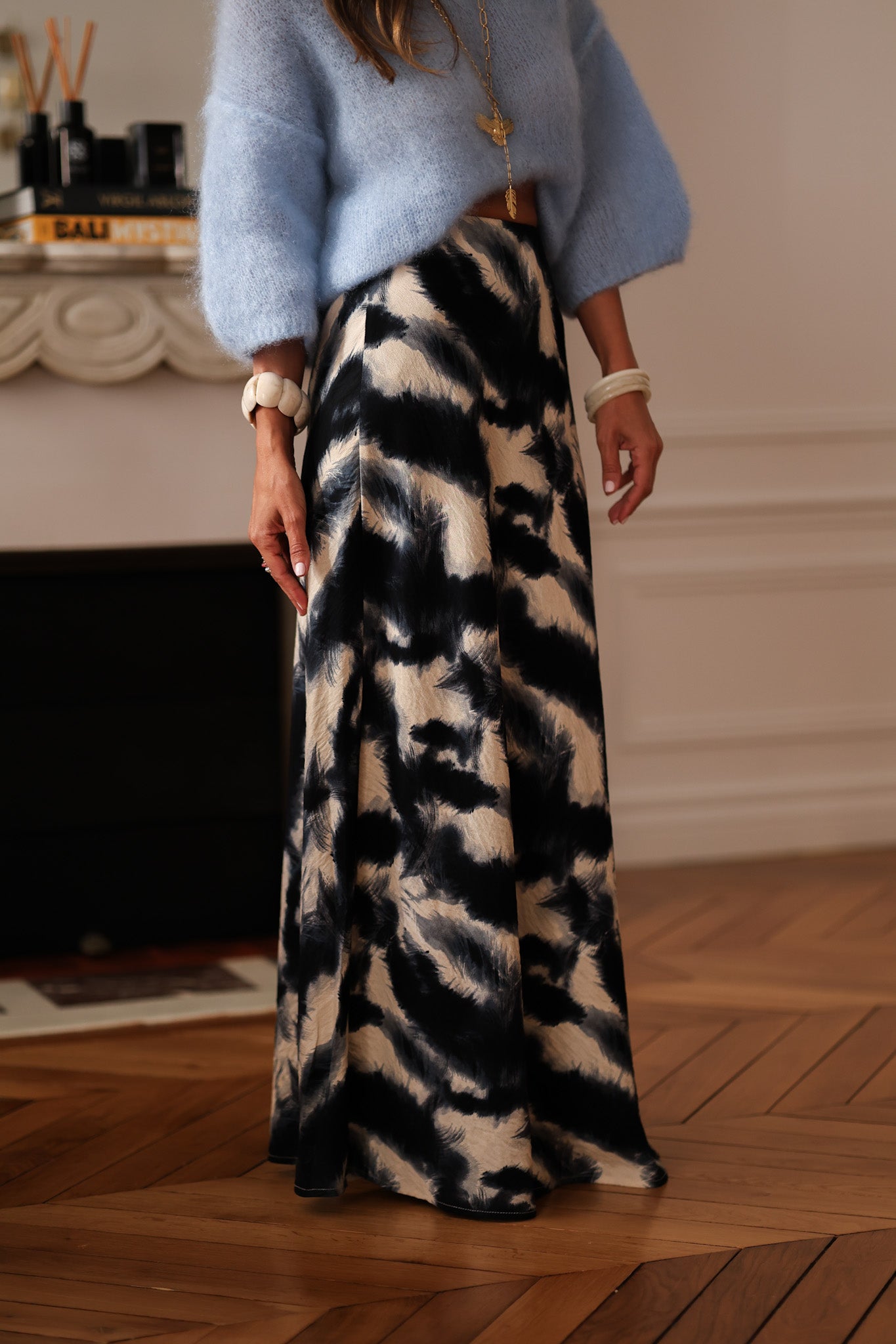 Jupe Célestine bleue