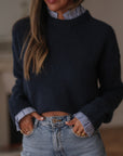 Pull Gaspard bleu marine