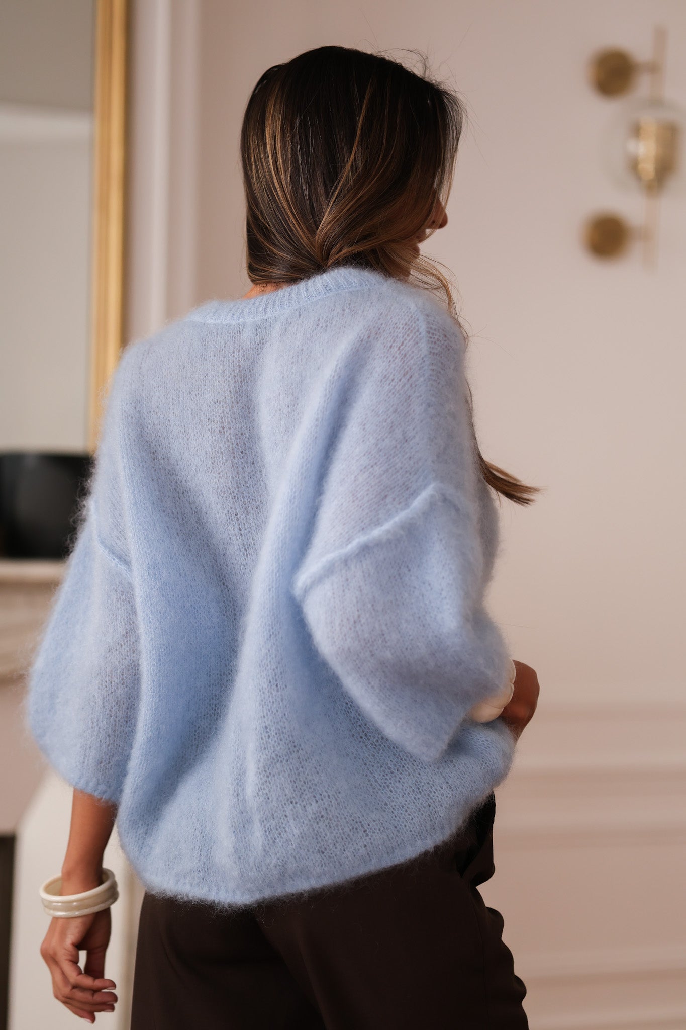 Pull Émera bleu ciel