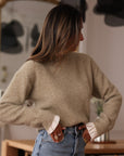 Pull Gaspard kaki