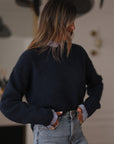 Pull Gaspard bleu marine