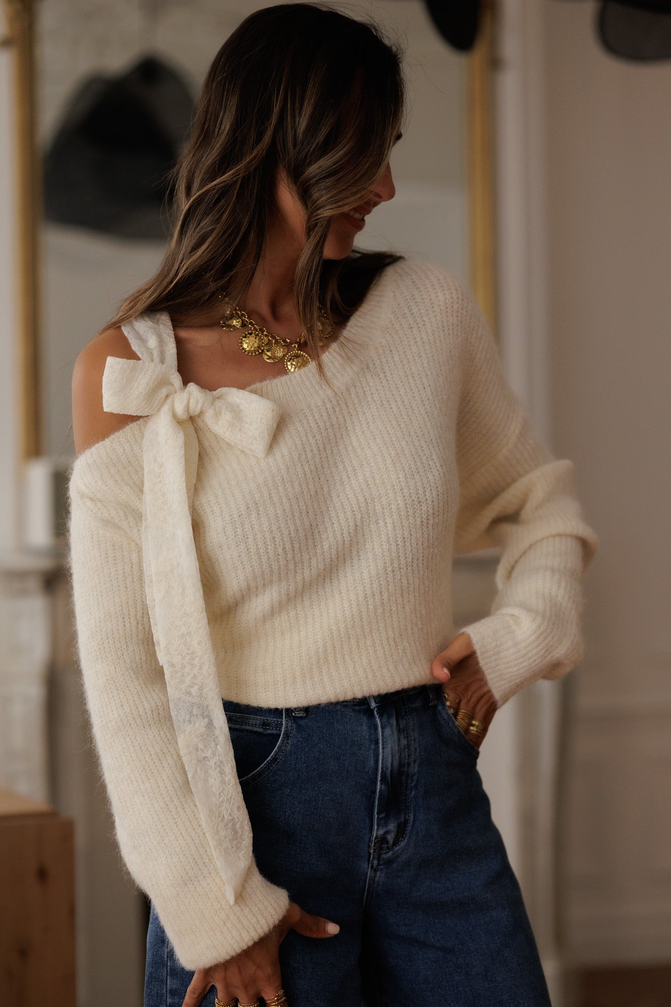 Pull Inara écru