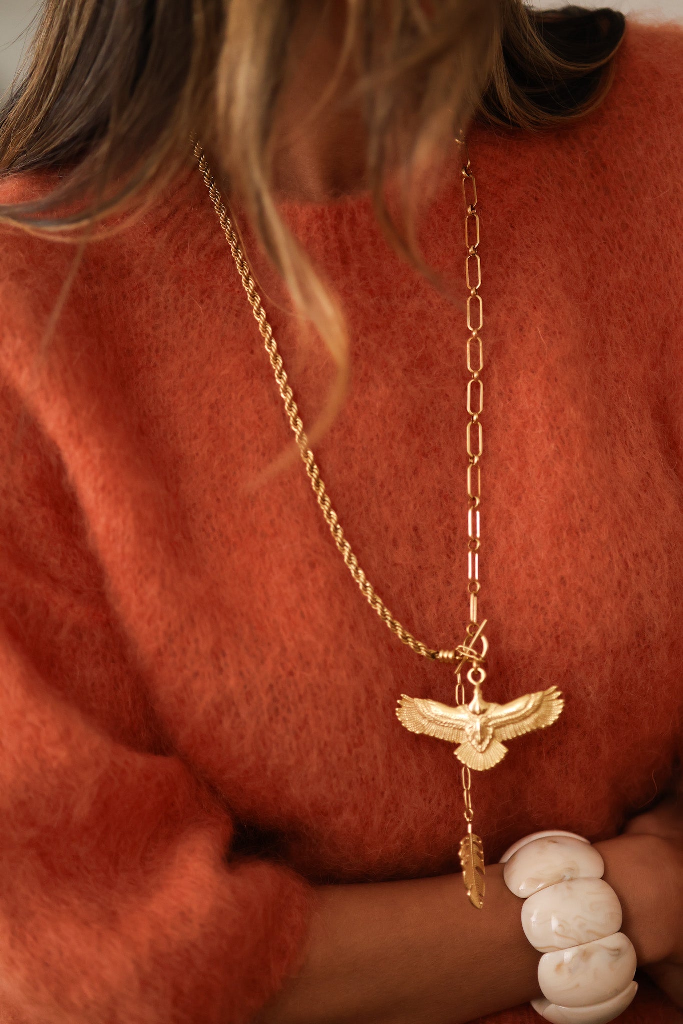 Collier sautoir Aigle
