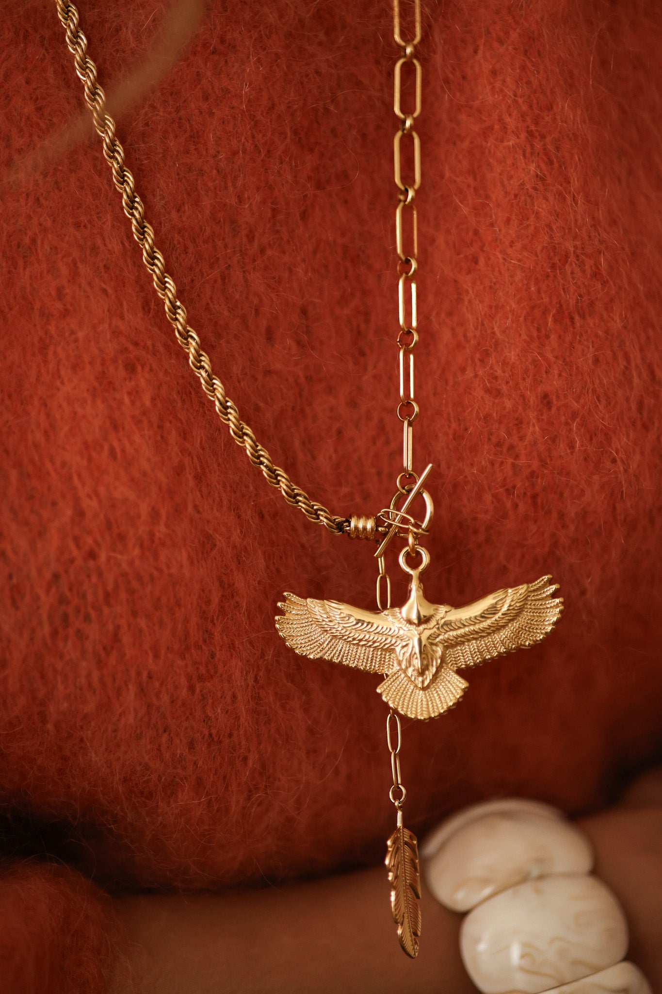 Collier sautoir Aigle