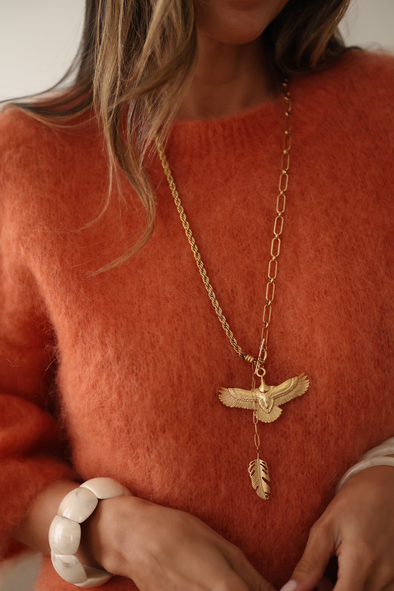 Collier sautoir Aigle