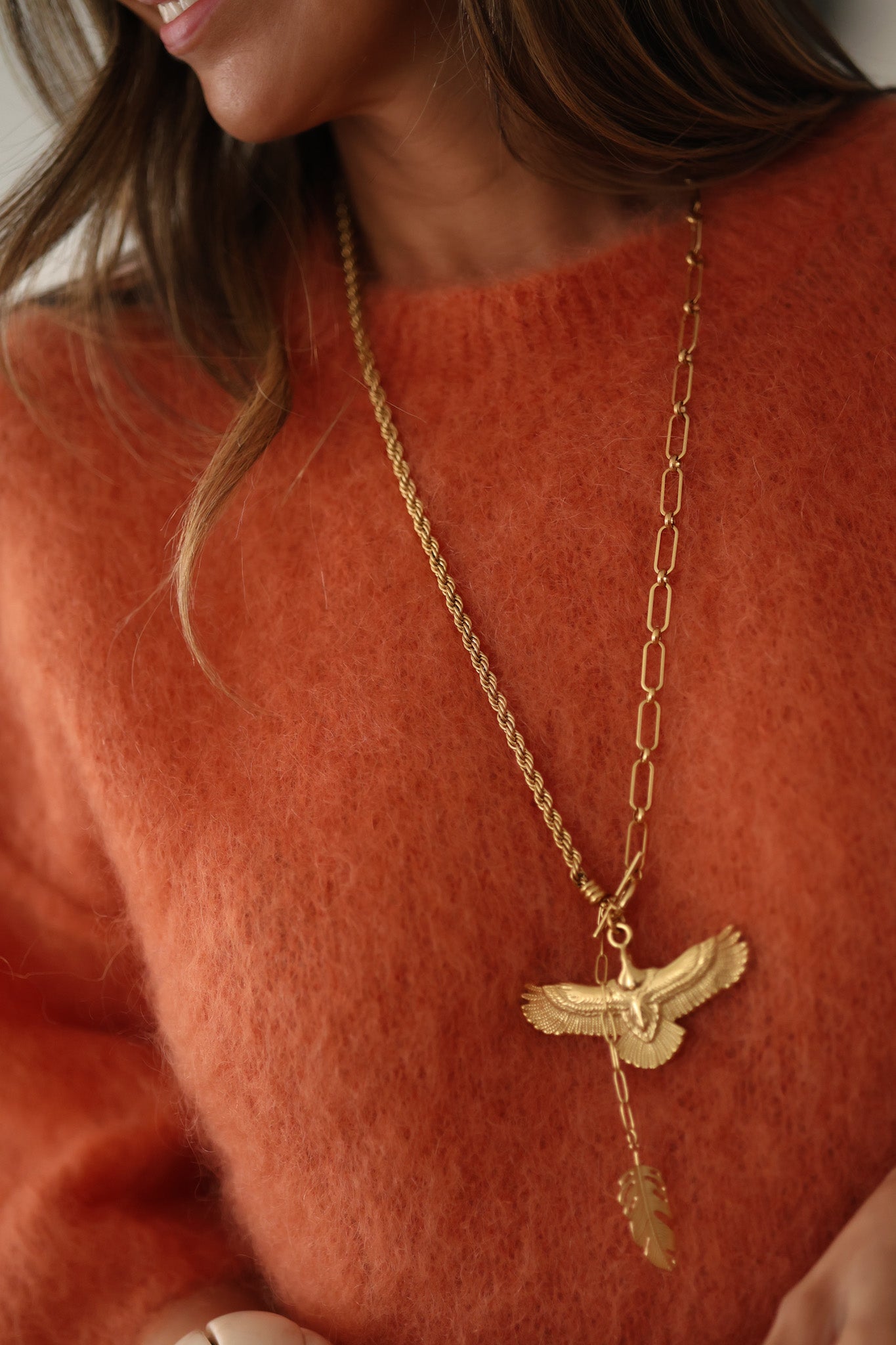 Collier sautoir Aigle