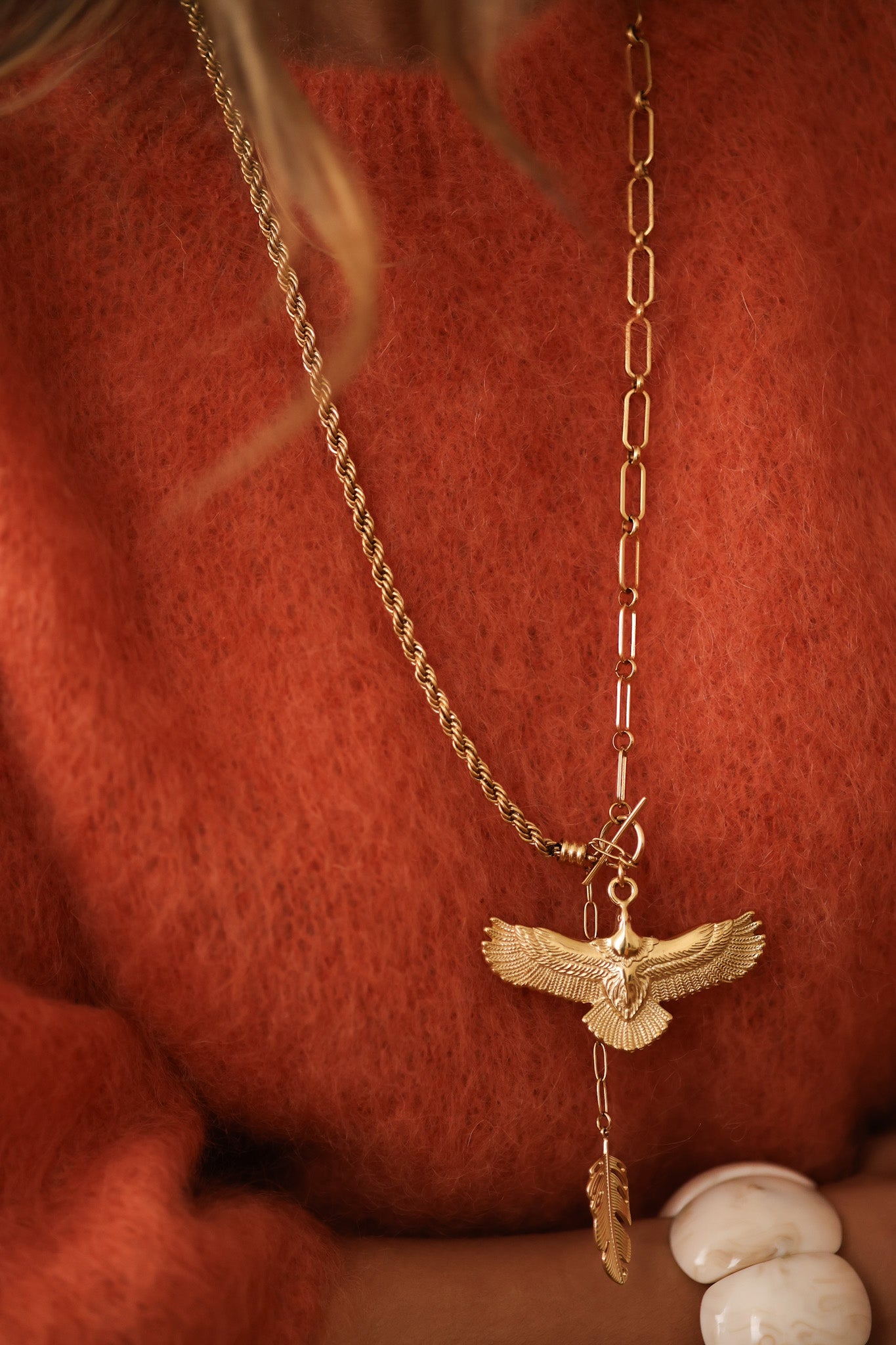 Collier sautoir Aigle