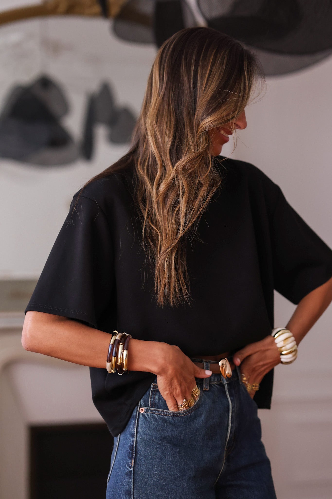 Tee-shirt Charly noir