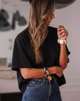 Tee-shirt Charly noir