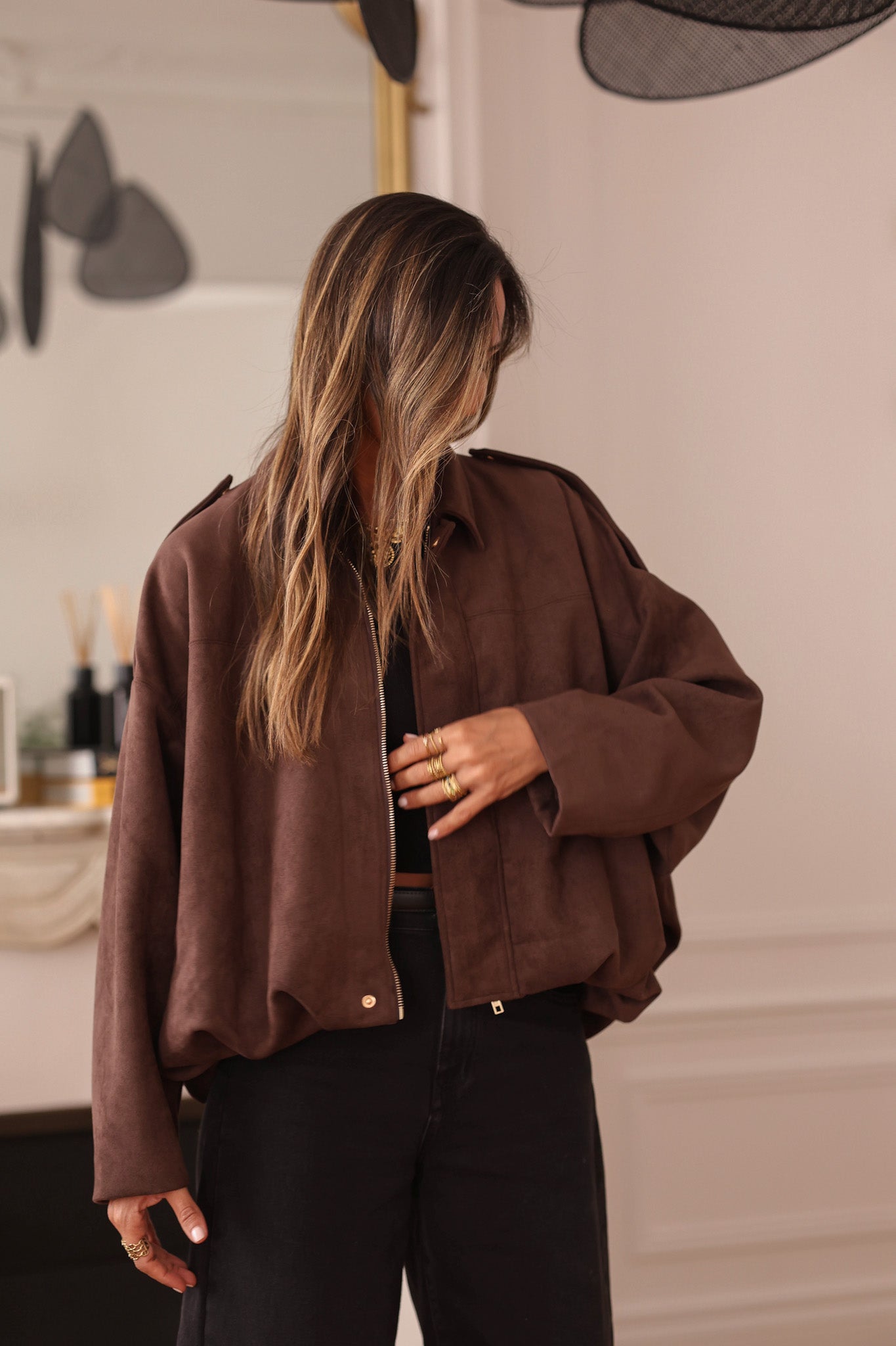Veste Sierra en Suedine