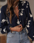 Blouse Ava bleu marine