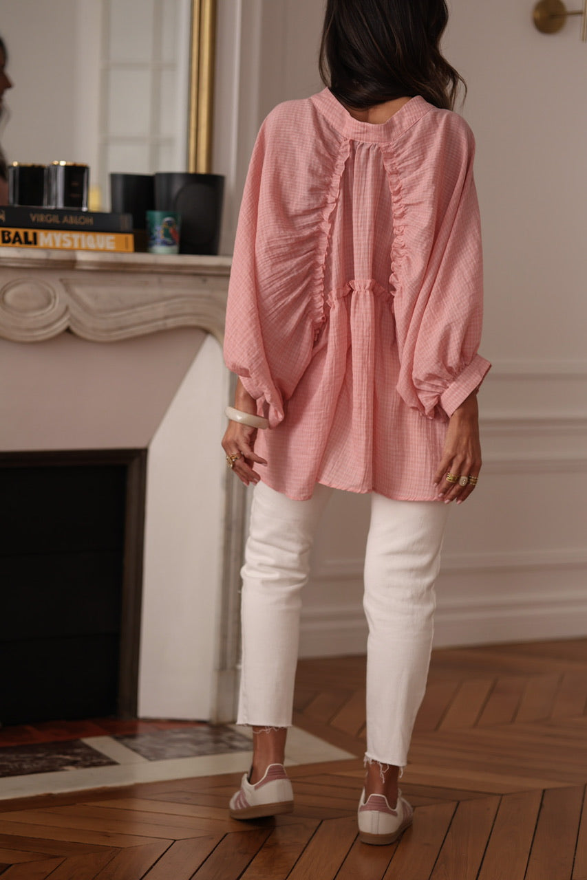 Blouse Ella rose clair
