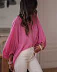 Blouse Ella rose fuchsia