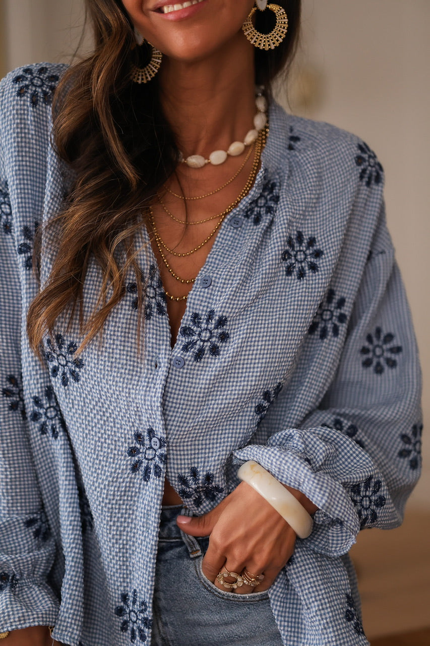 Blouse Erika bleu