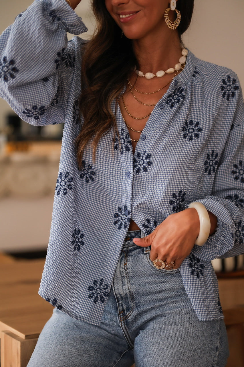 Blouse Erika bleu