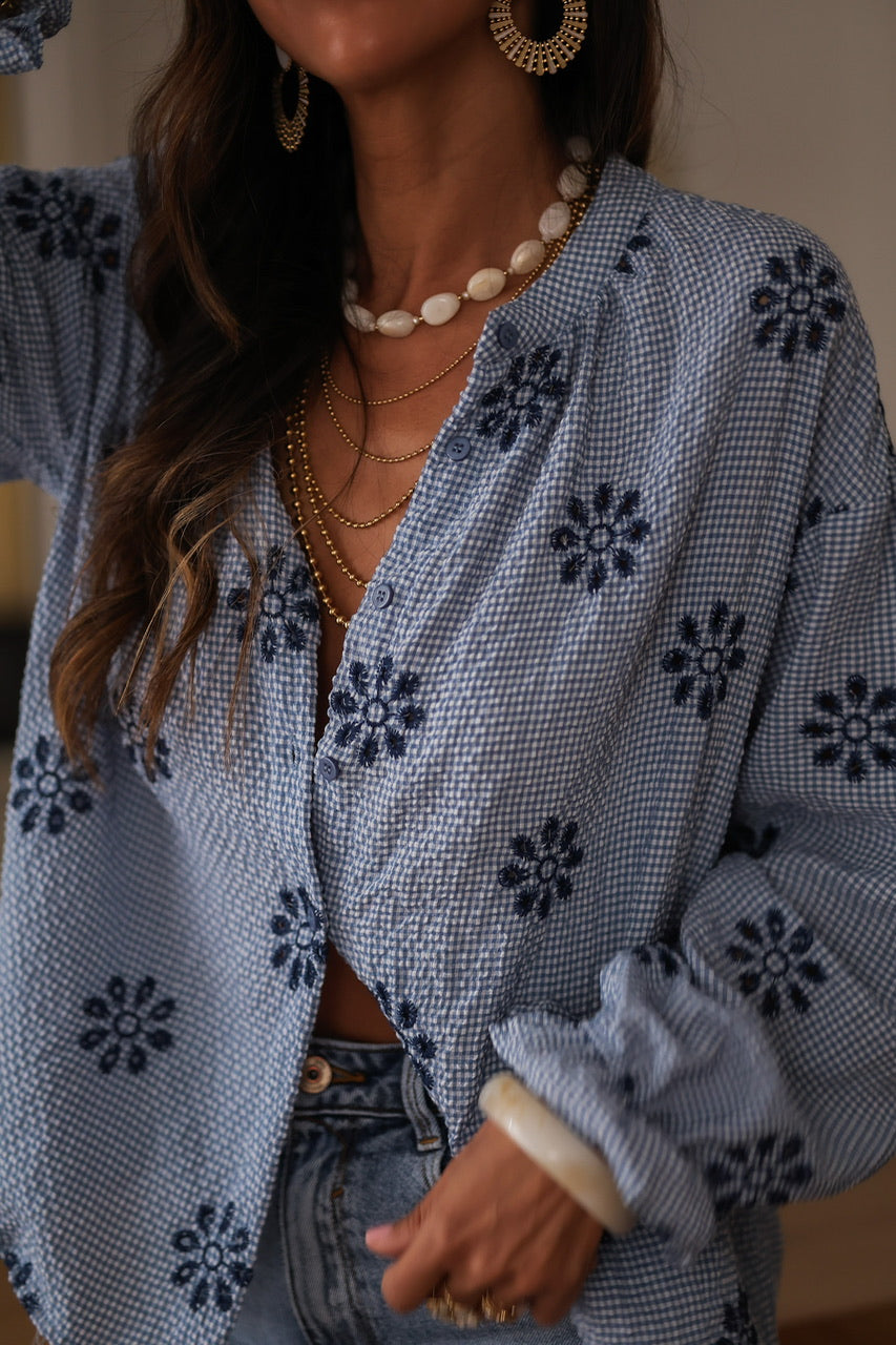 Blouse Erika bleu