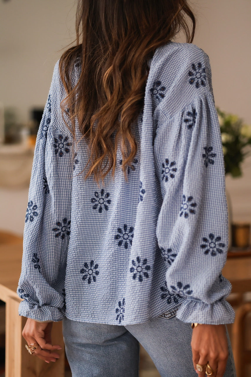 Blouse Erika bleu