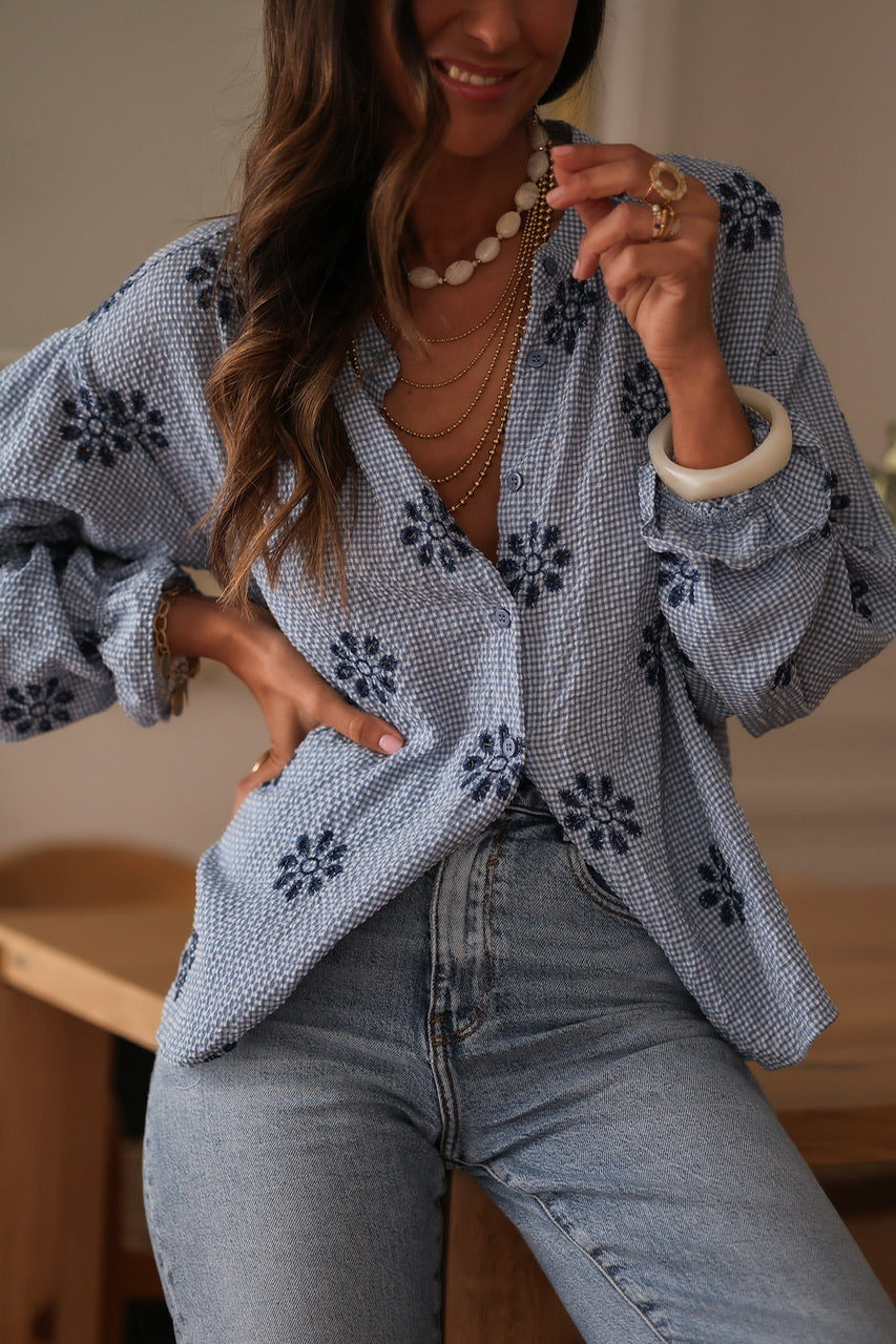 Blouse Erika bleu