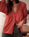 Blouse Izia terracotta