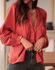 Blouse Izia terracotta