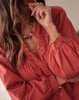 Blouse Izia terracotta