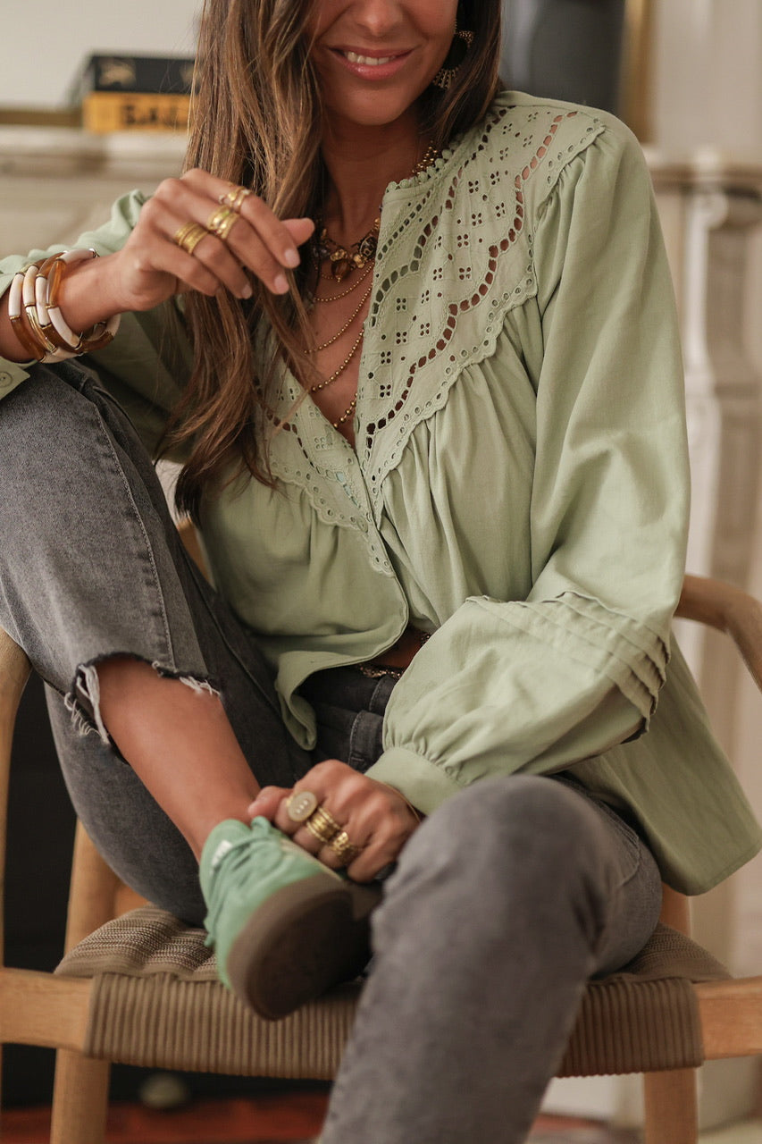 Blouse Izia verte
