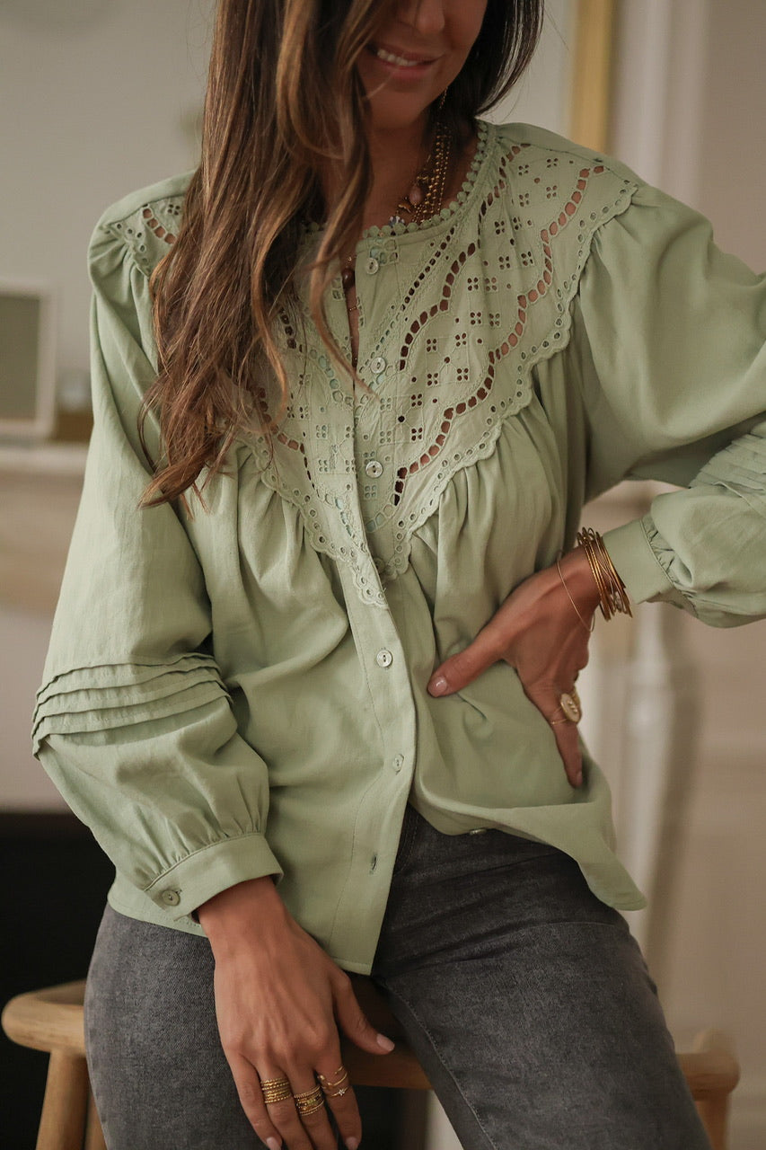 Blouse Izia verte