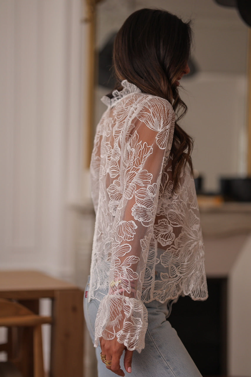Blouse Justina en dentelle