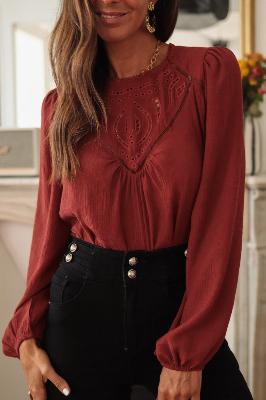 Blouse Manola terracotta
