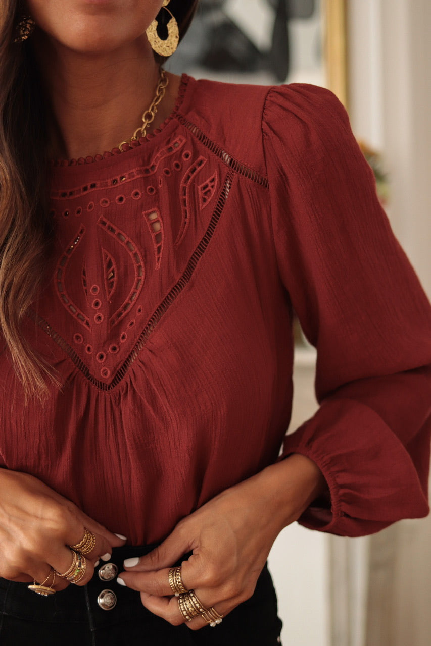 Blouse Manola terracotta