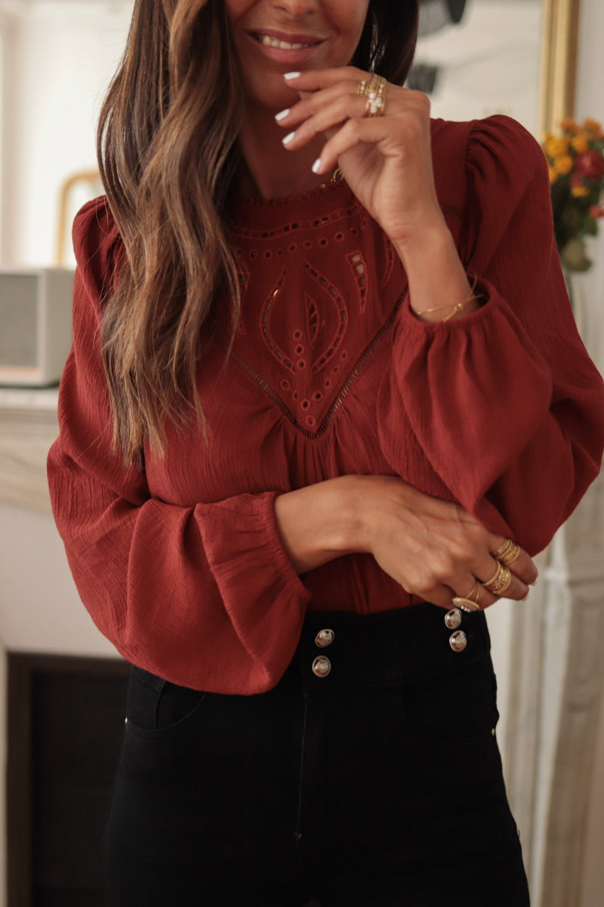 Blouse Manola terracotta
