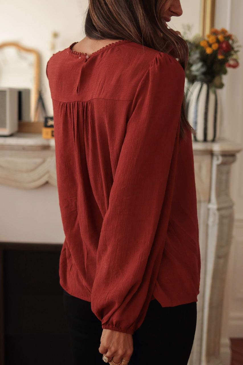 Blouse Manola terracotta