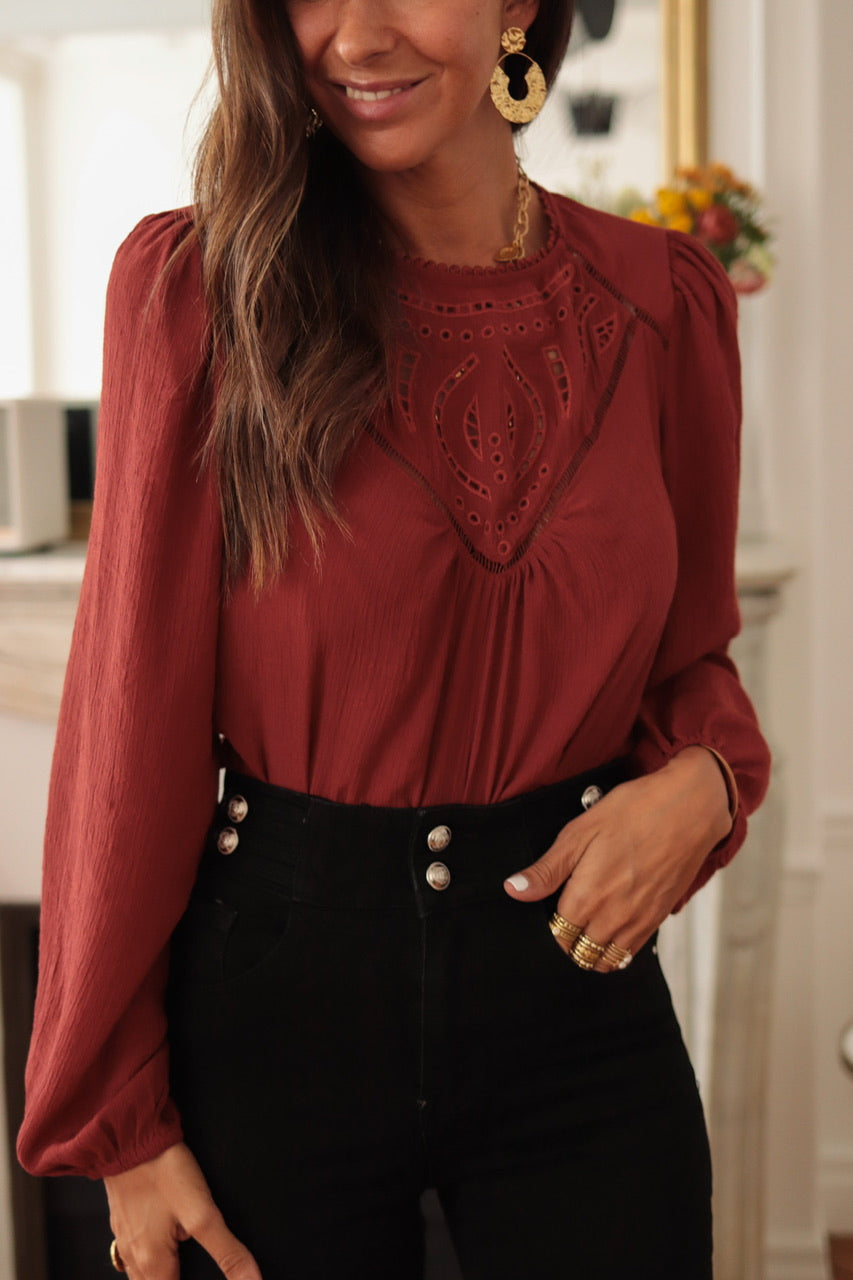 Blouse Manola terracotta
