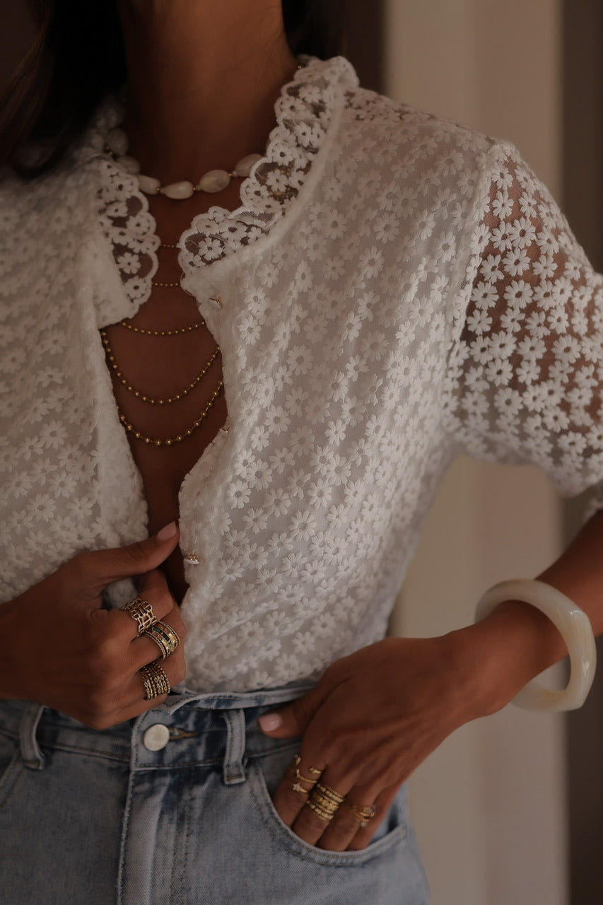 Blouse Marylin manches courtes